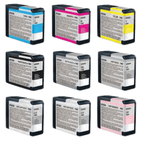 EPSON T580 WHITE CASE BCMY