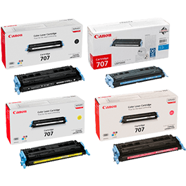 HP Q6000A Q6001A Q6002A Q6003A LJ 2600 (124) CANON (CL707) BCMY TONER