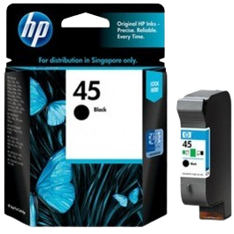 HP 51645A (45) WITH CHIP All non-HP models except solvent No Virgin