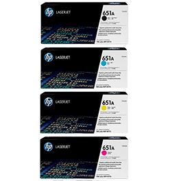 HP CE341 CE342 CE343A (651A) CMY TONER