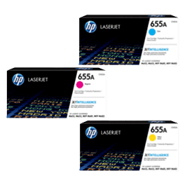 HP CF451A CF452A CF453A (655A) CMY TONER