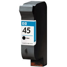 HP 51645A-G (45) Black No Solvent